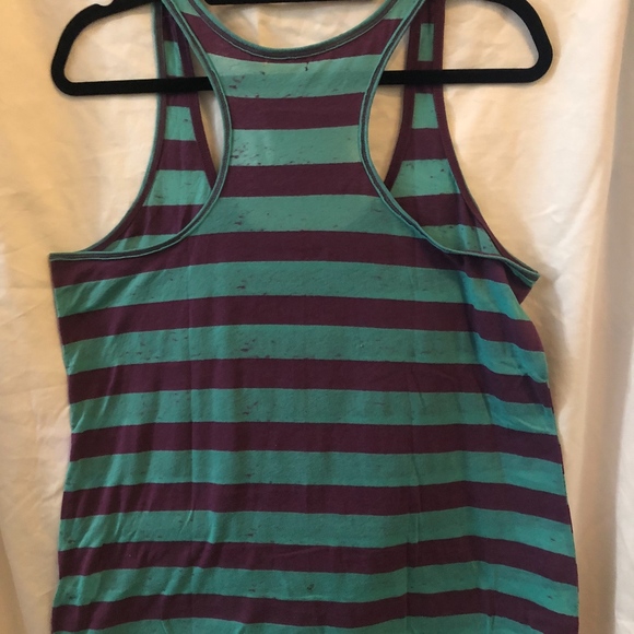Women’s maroon and teal XL racerback tank top - Picture 2 of 3